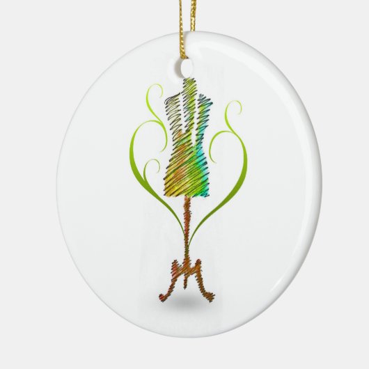 マネキン/ドレスメーカーマネキン セラミックオーナメント (左)