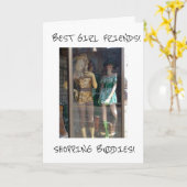 マネキン-フ最高のレンズ/買い物客誕生日 カード (黄色い花)