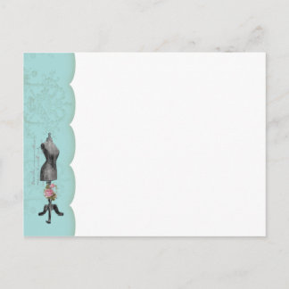 マネキン ポストカード お褒めに