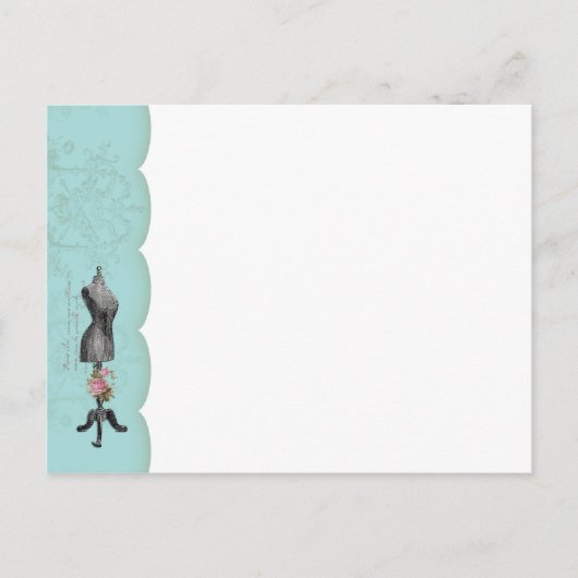 マネキン ポストカード お褒めに (正面)