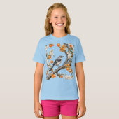 マネシツグミとフロリダのオレンジの花 Tシャツ (正面フル)