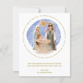 マネジャー遠くに出生のクリスマスカードの予算 (正面)