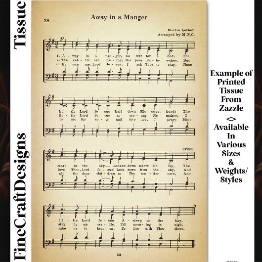 マネジャ遠くにーシートミュージックDU8Fデコページ内 薄葉紙