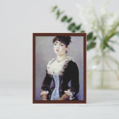 マネット・エドアールによるミシェル・レヴィ夫人のポートレート ポストカード (スタンド正面)