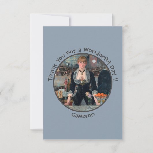 マネバーアットザフォリーベルジェールパーティーコレクション サンキューカード (正面)