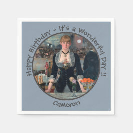 マネバーアットザフォリーベルジェールパーティーコレクション スタンダードカクテルナプキン