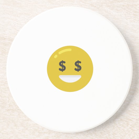 マネーアイ絵文字 コースター (正面)