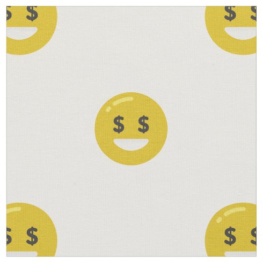 マネーアイ絵文字 ファブリック (クローズアップ)