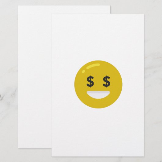 マネーアイ絵文字 便箋 (正面/裏面)