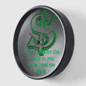 マネーウォール時計 壁時計 (傾斜)