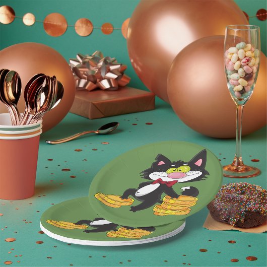 マネーキャット紙プレート ペーパープレート