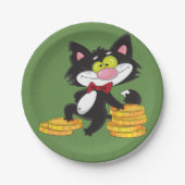 マネーキャット紙プレート ペーパープレート (正面)