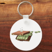 マネーキーチェーンのスーツケース キーホルダー (正面)