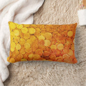 マネーコットン装飾用クッション、腰枕13インチx 21インチ ランバークッション (ブランケット)