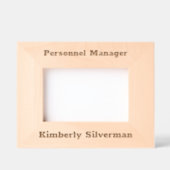 マネージャのフルネームモダンジョブのタイトル素朴スクリプト レーザー彫刻フレーム (正面)