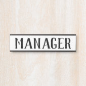 マネージャぶら下がったのドアの符号名プレート サインプレート (正面)