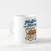 マネージャーとマフィン コーヒーマグカップ (正面左)