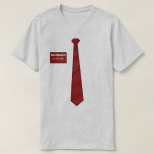 マネージャーのネクタイのワイシャツ Tシャツ