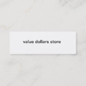 マネージャーの名刺 スキニー名刺 (裏面)