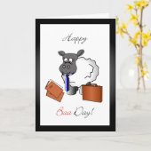 マネージャーの誕生日の挨拶状 カード (黄色い花)