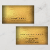マネージャ建築投資取引金ゴールドブラック 名刺 (正面/裏面)