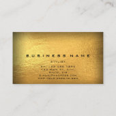 マネージャ建築投資取引金ゴールドブラック 名刺 (裏面)