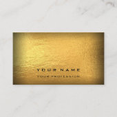 マネージャ建築投資取引金ゴールドブラック 名刺 (正面)