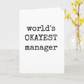 マネージャ評価カード、皮肉、おもしろカード カード (黄色い花)