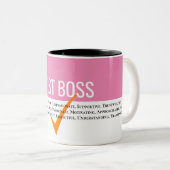 マネージ最高のャボス、ボスメッセージ実在ボス ツートーンマグカップ (正面右)