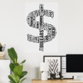 マネータイプ文字記号 |ビジネスギフト ポスター (ホームオフィス)