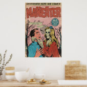 マネーター漫画ブックパロディーアート ポスター (キッチン)