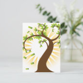 マネーツリーの財務成長アイコン ポストカード (スタンド正面)