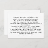 マネーツリー/ウィッシングウェル招待状挿入 エンクロージャーカード (正面/裏面)