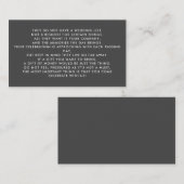 マネーツリー/ウィッシングウェル招待状挿入 エンクロージャーカード (正面/裏面)