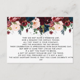 マネーツリー/ウィッシングウェル招待状挿入 エンクロージャーカード