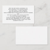 マネーツリー/願い事の井戸の招待状挿入ページ エンクロージャーカード (正面/裏面)