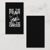 マネートレーディングギフト株式市場投資家トレーダー 名刺 (正面/裏面)