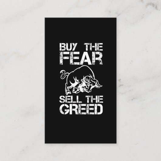 マネートレーディングギフト株式市場投資家トレーダー 名刺 (正面)