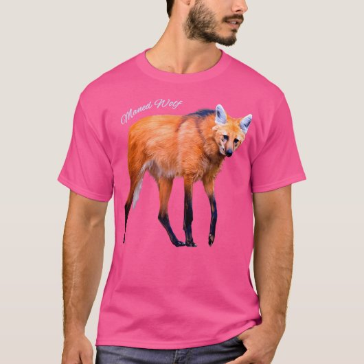 マネードウルフ南米の野生の犬の狼の愛好家 Tシャツ (正面)