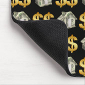 マネーハウスと金ゴールドドルシンボルや象徴 マウスパッド (コーナー)