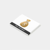 マネーバッグクリップアート ポストイット (アングル)