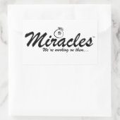 「マネーバッグ」シール 長方形シール (バッグ)