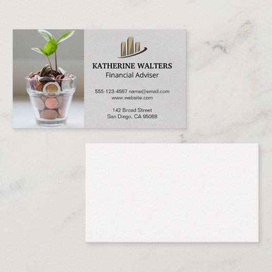 マネーバッグ |プラントの変更 |バーグラフ 名刺 (正面/裏面)