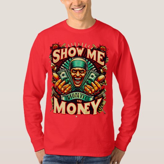 マネーベーシック長袖Tシャツを表示 Tシャツ (正面)
