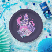 マネーポーションかわいいピンクハロウィンポーションボトル ペーパープレート (パーティー)