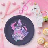 マネーポーションかわいいピンクハロウィンポーションボトル ペーパープレート (パーティー)