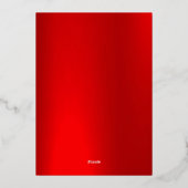 マネーポーチ新中国の年箔カード付き馬 箔シーズンカード (裏面)