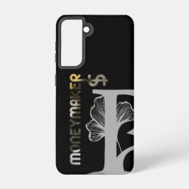 マネーメーカーサムスンケーストレンド抽象芸術ブラックWhit Samsung Galaxy S21ケース