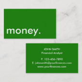 マネー名刺 名刺 (正面/裏面)