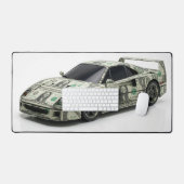 マネー折り紙 レースカー デスクマット (キーボード&マウス)